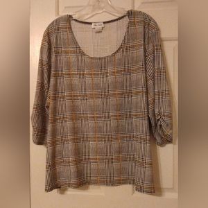 Star Vixen plaid blouse. Size 2X.